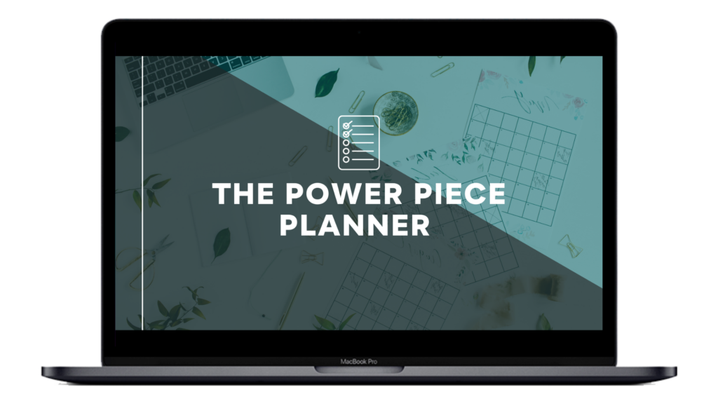 AYID Content Marketing Bonus #2 - The Power Piece Planner Mockup