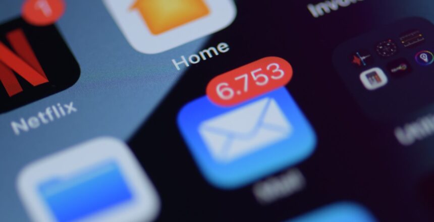 Email inbox showing thousands of emails