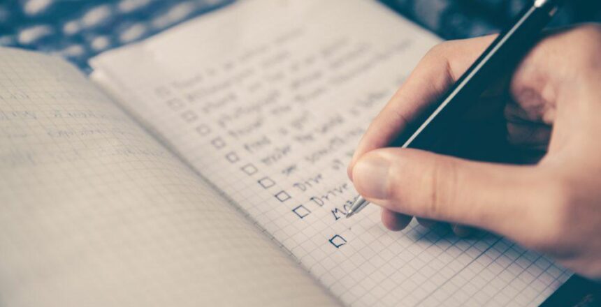 Hand writing a billeted list